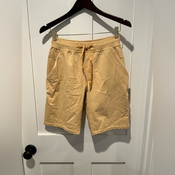 Lululemon City Sweat Short French Terry 9" Heathered Beeswax- Men’s Small NWOT - Picture 3 of 7